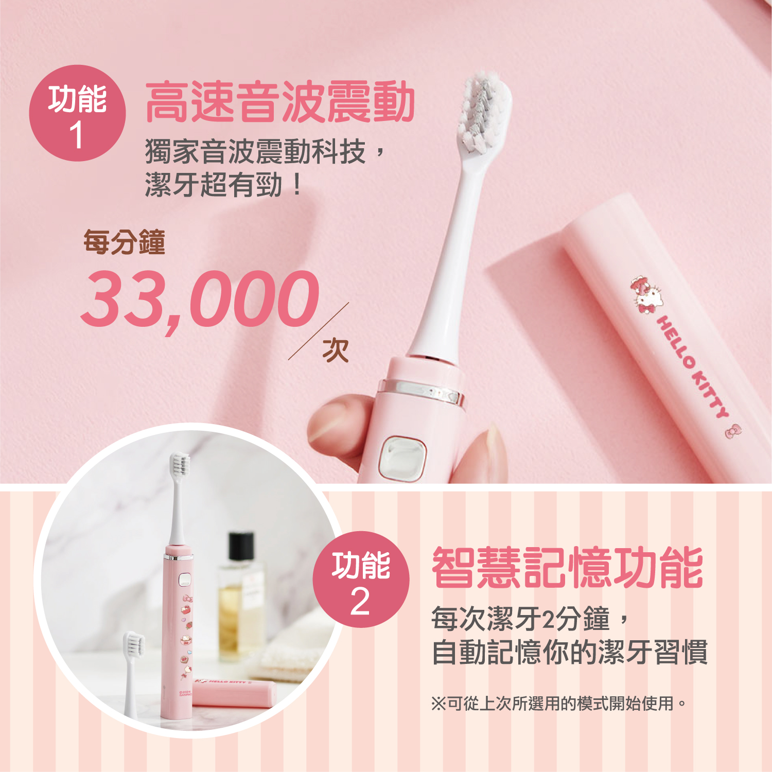 product三麗鷗輕巧美型攜帶型電動牙刷HelloKitty商品說明03