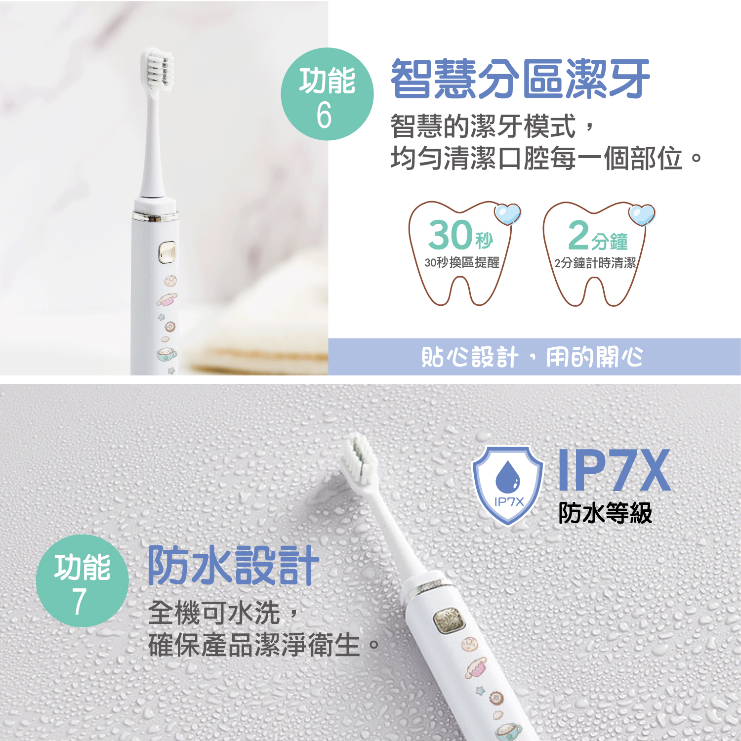product三麗鷗輕巧美型攜帶型電動牙刷大耳狗喜拿商品說明